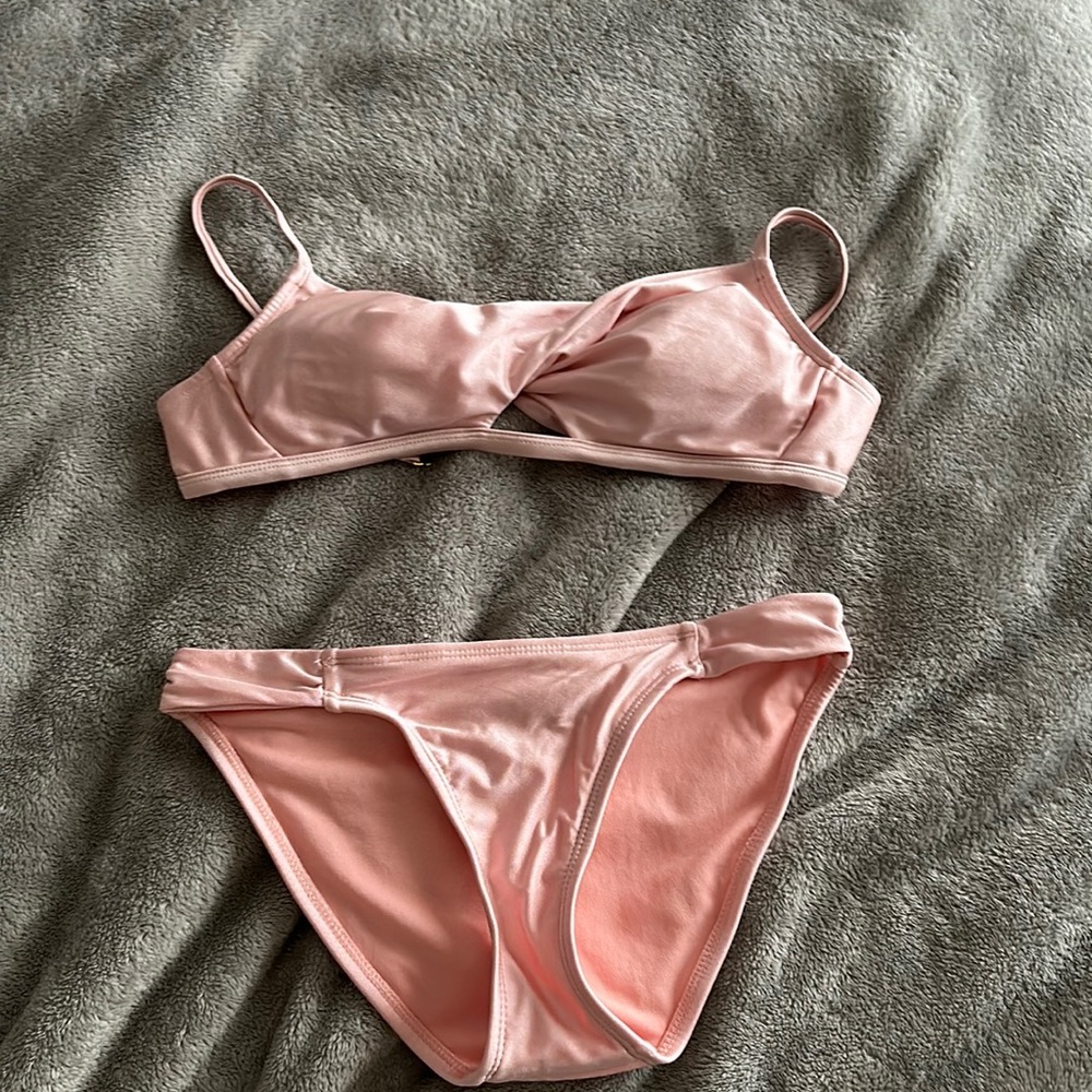 Small target light pink bikini swimsuit